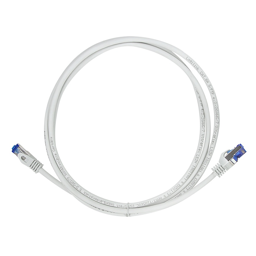 LogiLink C6A092S сетевой кабель Серый 10 m Cat6a S/FTP (S-STP) Круглый – 4