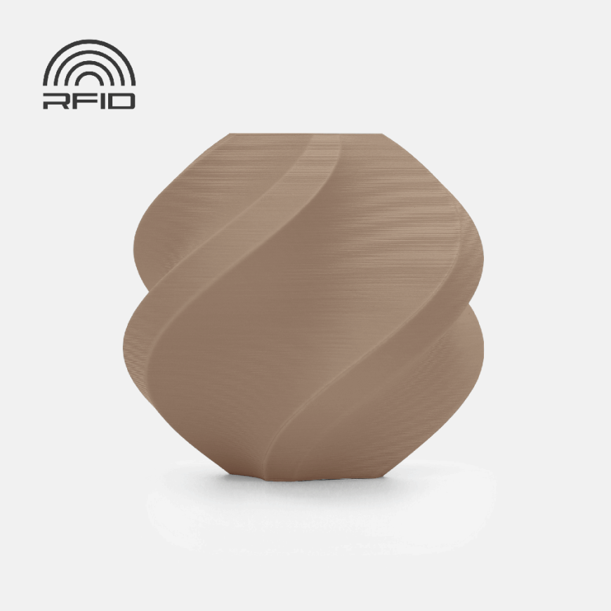 Bambu Lab PLA matt plastik 1,75mm 1kg – ühilduv korduvkasutatava spooliga – Latte Brown – 2