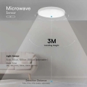 Светильник V-tac 24W LED накладной, белый, 4000K, IP44, чип SAMSUNG LED, с датчиком движения Светильник V-tac 24W LED накладной, белый, 4000K, IP44, чип SAMSUNG LED, с датчиком движения