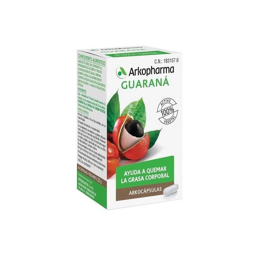 Arkopharma Arkocápsulas Guarana 45 kapsulės
