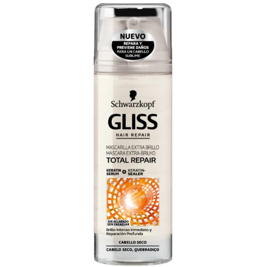 Schwarzkopf Gliss Total Repair Extra Shine mask 150 ml – 2