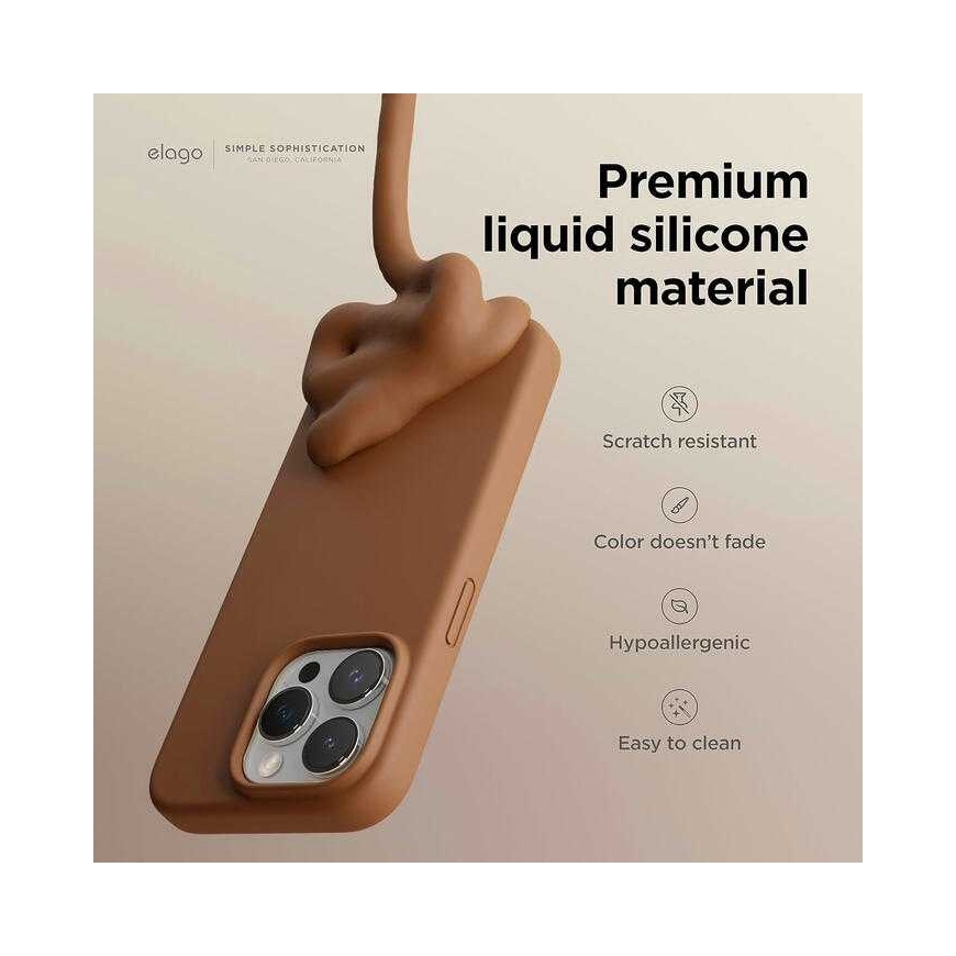 Riff "Soft Silicone Case iPhone 15 Pro Max" Brown – 2