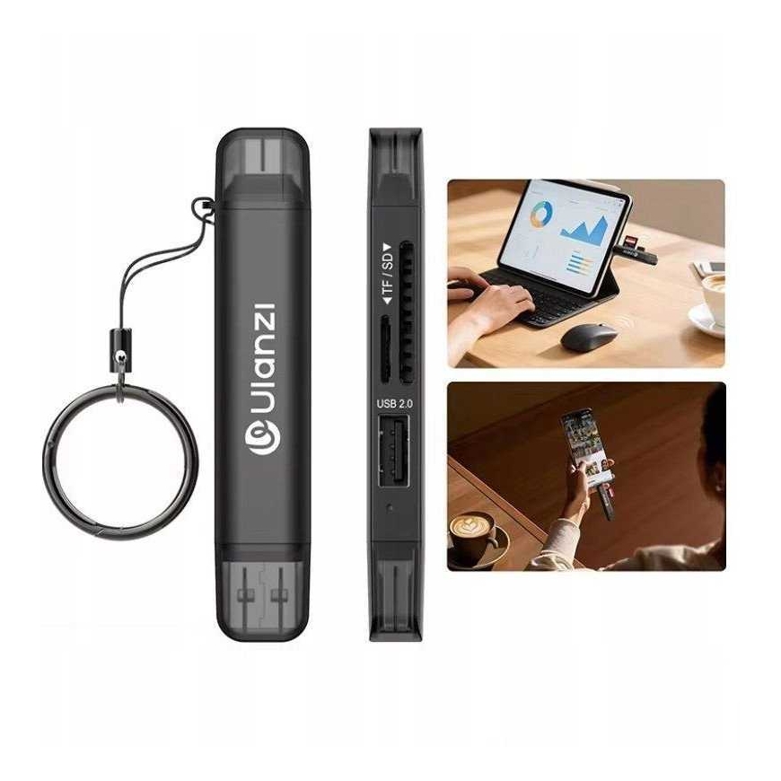 Ulanzi Cr1 USB 3.0 / USB-C Melns
