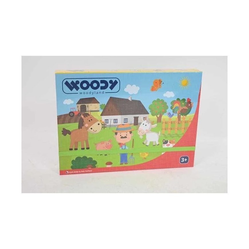 Woody WOODYLAND Magnētiskā formu konstrukcija Ferma