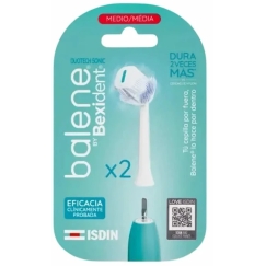 Dantų šepetėlis Dantų šepetėlio galvutės Isdin BALENE BY BEXIDENT DUOTECH SONIC medium hardness 2 units