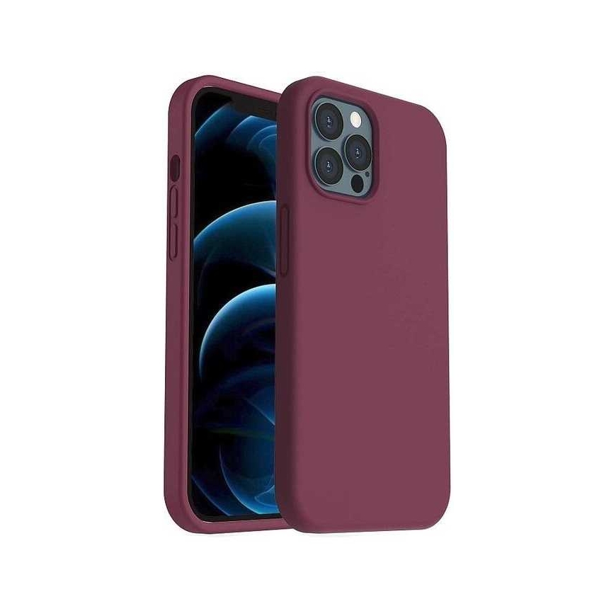 Riff "Minkštas silikono dėklas iPhone 13 Pro" Bordo – 2