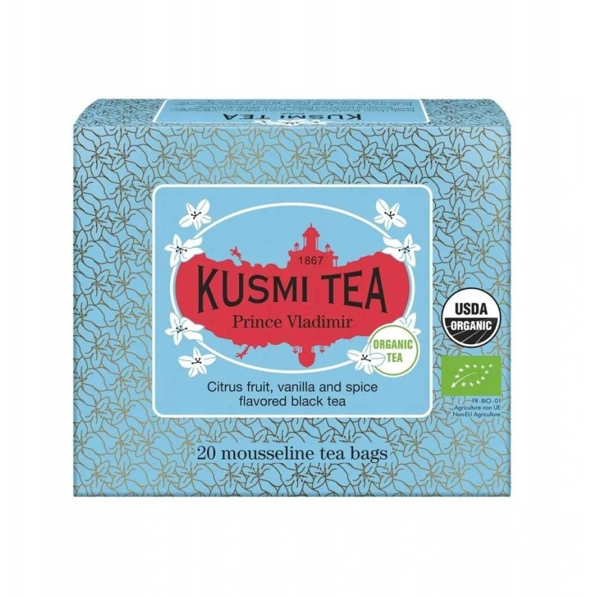 Luomu must tee Kusmi Tea Prince Volodymyr – 20 musliinipussia – 2
