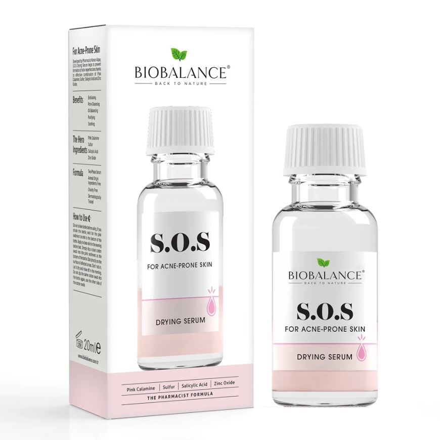 Bio Balance S.O.S Cleansing & Purifying Tonikas Lotion For Face, 20 ml