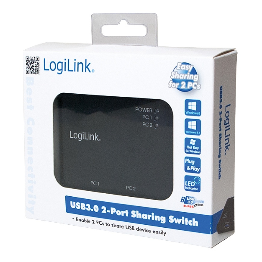 LogiLink UA0216 keskitin USB 3.2 Gen 1 (3.1 Gen 1) Type-B 5000 Mbit/s Musta – 3