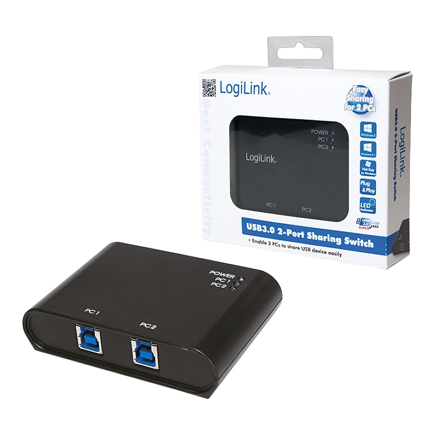 LogiLink UA0216 interfeisa centrmezgls USB 3.2 Gen 1 (3.1 Gen 1) Type-B 5000 Mbit/s Melns – 4