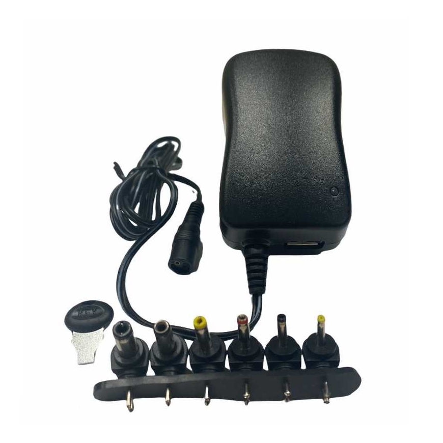 Riff Universal 12/30W (Maks 2.1A) laadija + USB 3-12V (+6 ühendust) – 2