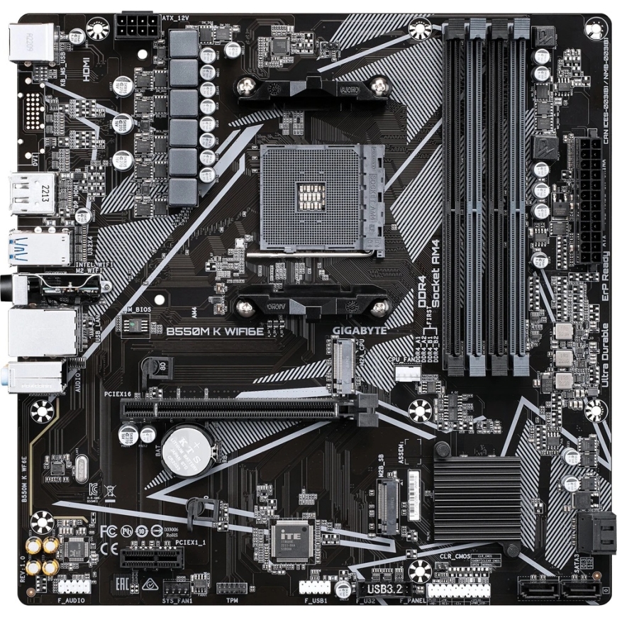 Gigabyte B550M K WIFI6E – 3