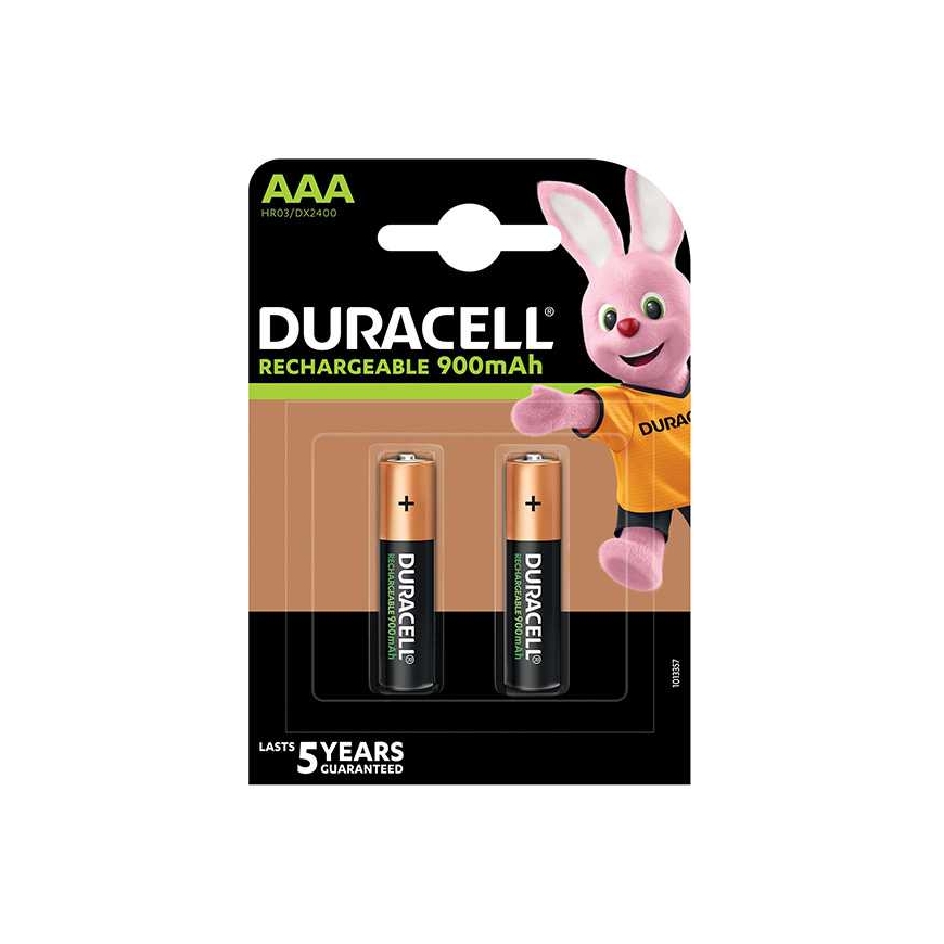 Аккумуляторы NiMH Duracell AAA, 2 шт.