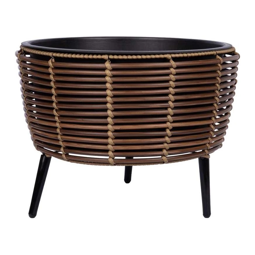 Home4You Sodinukas WICKER 44x44xH34cm, rudos spalvos