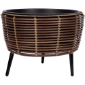 Home4You Wicker Planter 44x44xH34cm, brown color Home4You Wicker Planter 44x44xH34cm, brown color