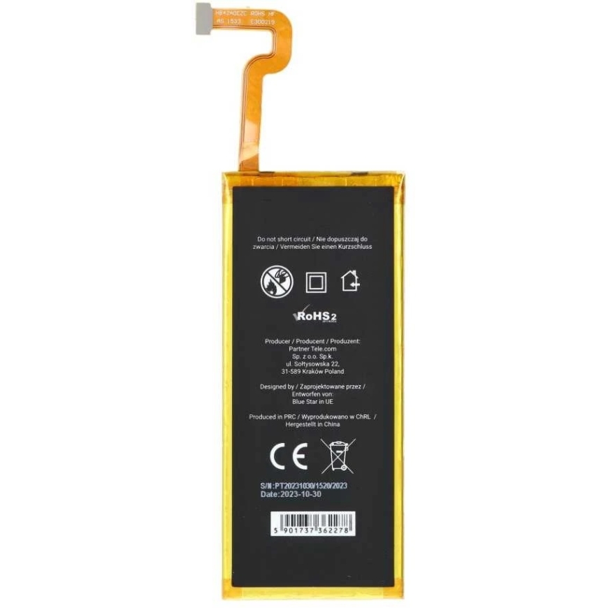 Blue Star Huawei P8 Lite 2200 mAh Blue Star Premium akku – 5