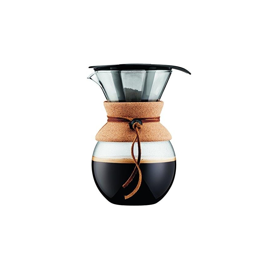 Bodum kavos virimo aparatas su nuolatiniu filtru, 1 l kamštinė viryklė