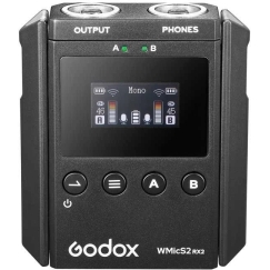 Heli vastuvõtja - Godox WMicS2 RX2 UHF traadita vastuvõtja, 2 kanalit, kompaktne