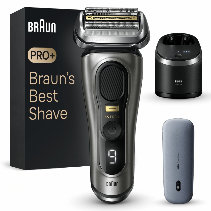 Braun Series 9 Pro+ 9575cc Wet & Dry Foolium pardel Trimmer Metallik