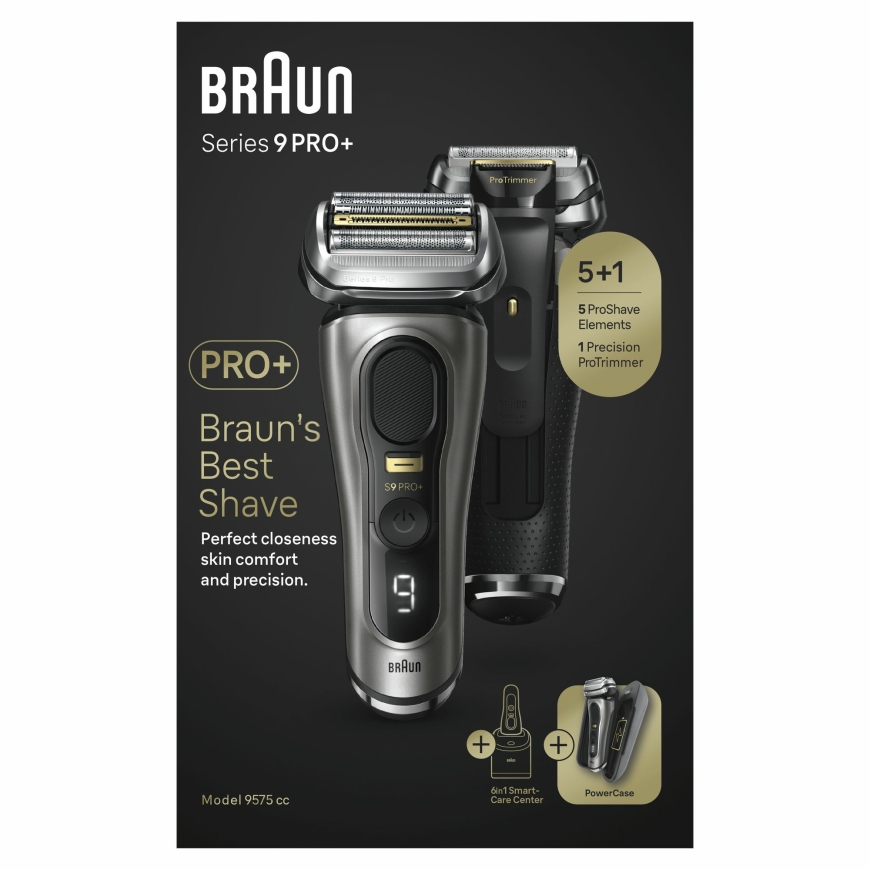 Braun Series 9 Pro+ 9575cc Wet & Dry Sietiņa skuveklis Trimmeris Metālisks – 3