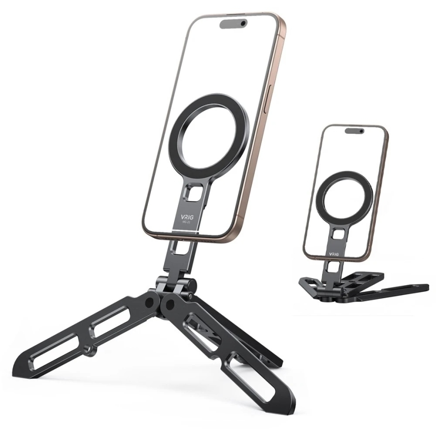 Mitoya Statīvs - VRIG MG-21 Mini MagSafe Alumīnija Saliekamais 21cm iPhone – 5