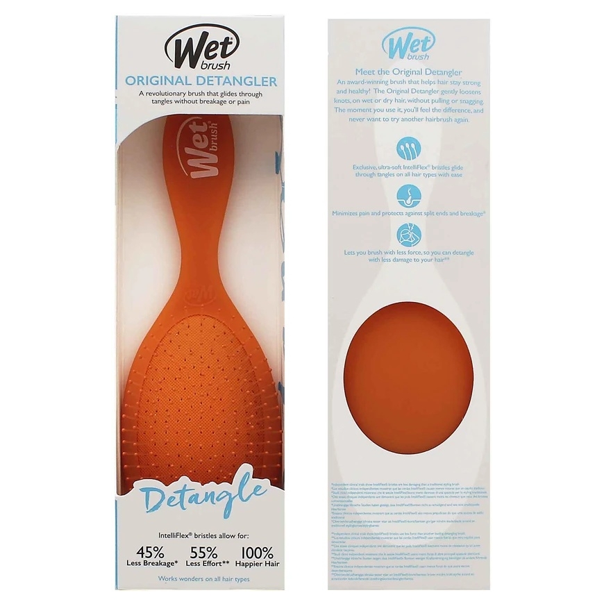 Wet Brush Wet Summer Quenchers Original Detangler Oranžinis Crush