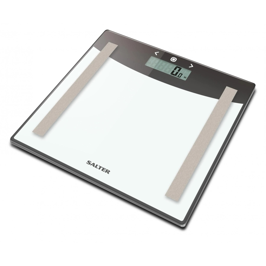 Salter 9137 SVWH3REU16 Silver White Glass Analyser Scale – 3