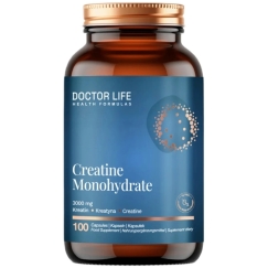 Doctor Life Creatine Monohydrate 3000mg suplement diety 100 kapsułek
