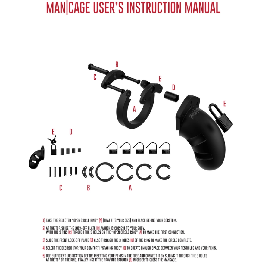 Mancage By Shots 20 malli – kauneus – 3,5""" – silikoninen peniskotelo – musta – 5