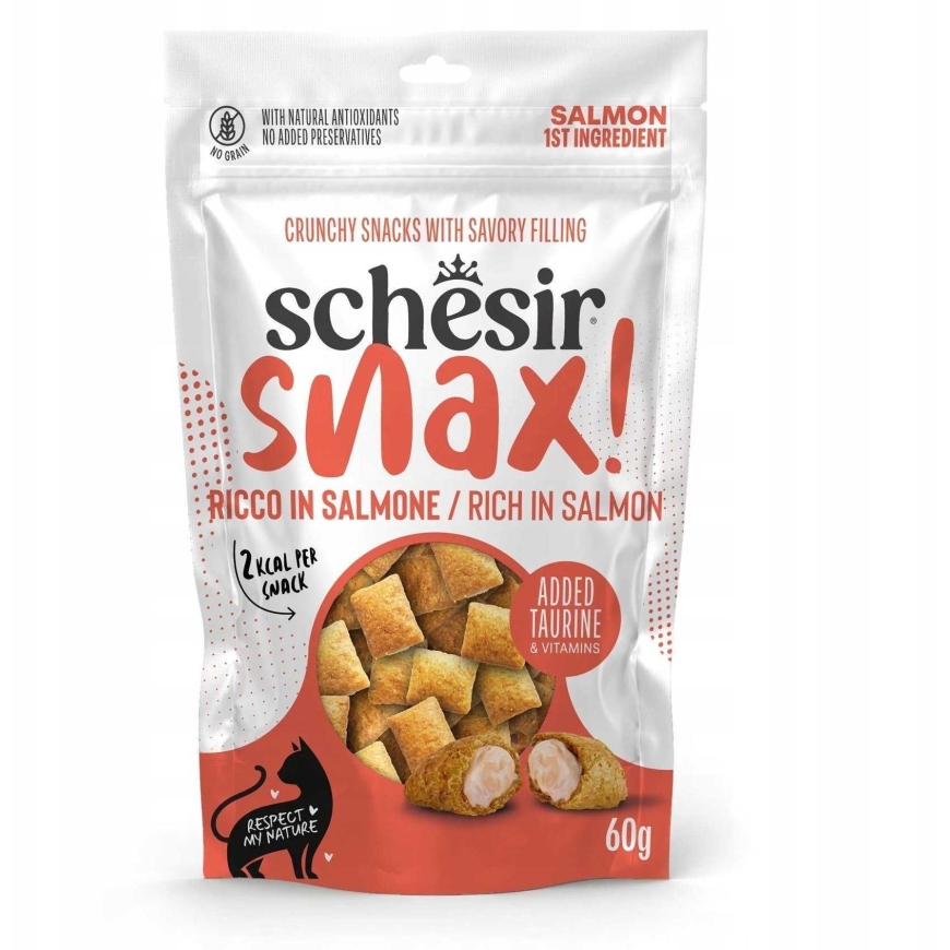 Schesir Schesir Snax, täidisega maius, kassile, lõhe, 60g