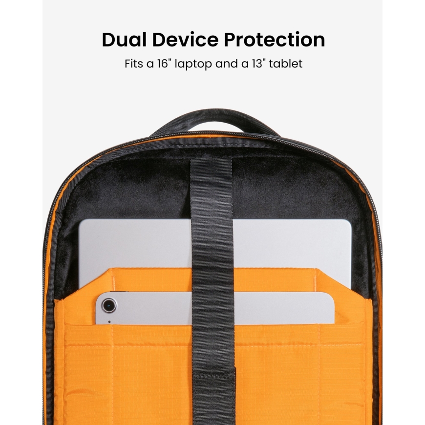 tomtoc UrbanEX T77 laptop backpack, 26 l, black – 3