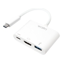 LogiLink 0.14m, 2xUSB-C/HDMI+USB A Белый LogiLink 0.14m, 2xUSB-C/HDMI+USB A Белый
