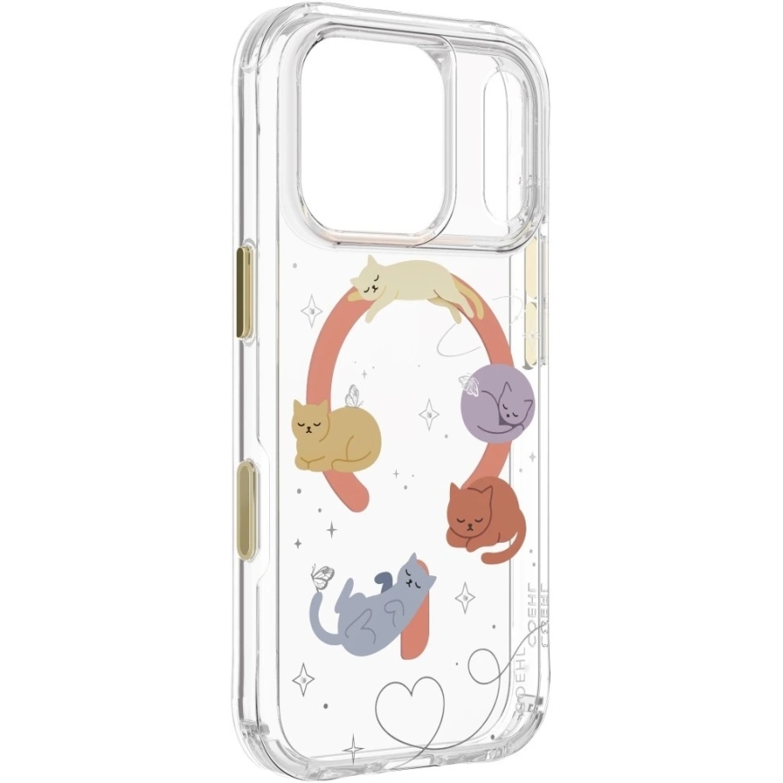 UNIQ Coehl Ellie Case for iPhone 18 Pro / 17 Pro with Magnetic Charging, Whiskered Dreams – 5