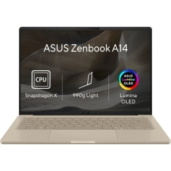 ASUS ZenBook A14 UX3407QA-OLED645WZ Zabriskie smilšu krāsas klēpjdators (bez barošanas adaptera)