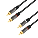 LogiLink CA1209 audio kabelis 10 m 2 x RCA Melns