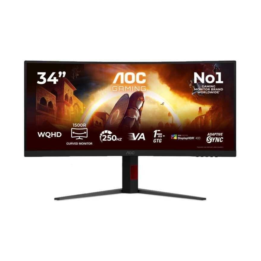AOC CU34G4ZCA 34" Greitas VA 21:9 Ilinktas – 4