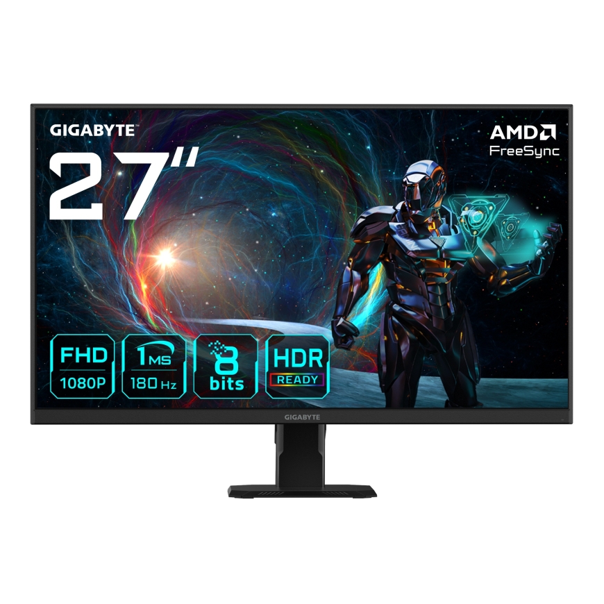 GIGABYTE GS27FA monitori 68,6 cm (27") 1920 x 1080 pikseļi Full HD LCD Melns