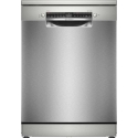 Bosch SMS4HVI14E Series 4, Freestanding Dishwasher, 60 cm, Brushed Steel with Fingerprint Protection
