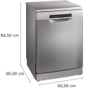 Bosch SMS4HVI14E Sarja 4, Vapaa-asenteinen astianpesukone, 60 cm, Harjattu teräs sormenjälkiin suojaava Bosch SMS4HVI14E Sarja 4, Vapaa-asenteinen astianpesukone, 60 cm, Harjattu teräs sormenjälkiin suojaava