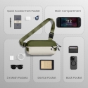 tomtoc Explorer-T21 Sling Bag pieni olkalaukku, vihreä tomtoc Explorer-T21 Sling Bag pieni olkalaukku, vihreä