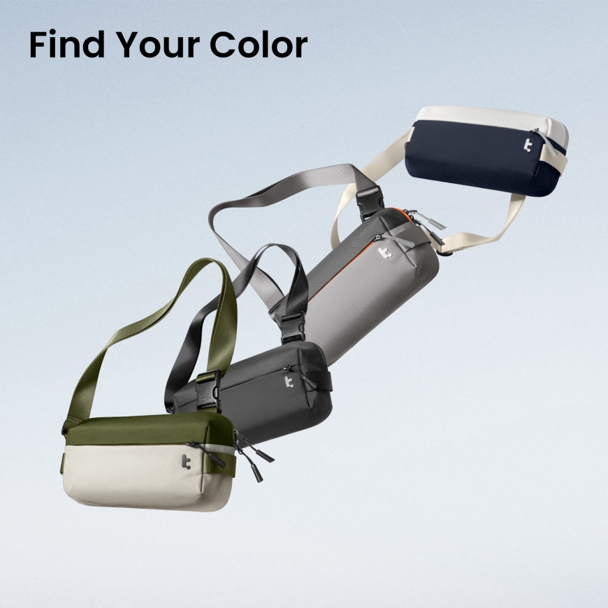 tomtoc Explorer-T21 Sling Bag маленькая сумка через плечо, зелёная – 5