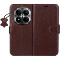 TFO Telforceone "Smart Luxe" leather case for "Xiaomi Redmi Note 15 5G", brown TFO Telforceone "Smart Luxe" leather case for "Xiaomi Redmi Note 15 5G", brown