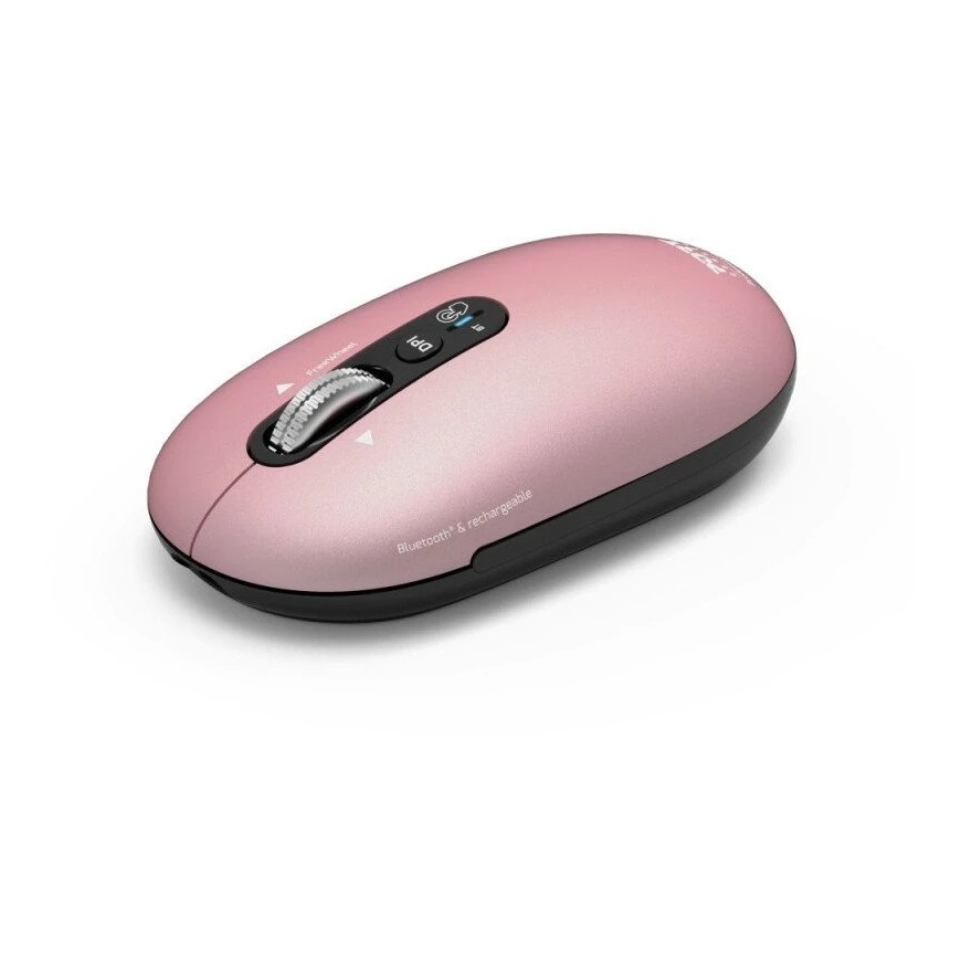 Port Designs PORT CONNECT Pure MAC, Wireless Rechargeable Mouse, Bluetooth, FreeWheel, 3200 DPI ROSE – 3