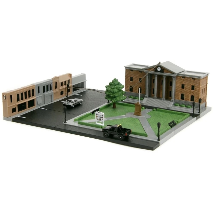 Jada Toys Back To The Future Диорама на площади суда в Хилл-Вэлли