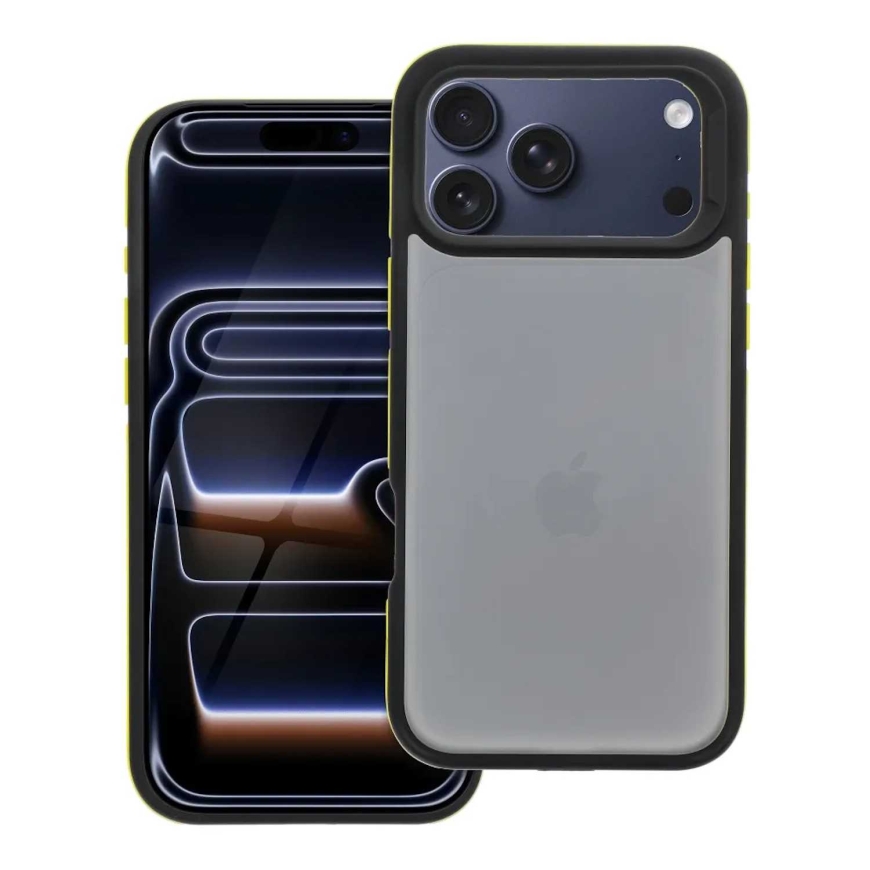 Riff NEO aizmugures vāciņš Apple iPhone 17 Pro Max melns/dzeltena – 3