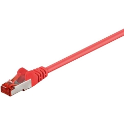 Goobay CAT6 RJ45 S/FTP 0,25m Punane