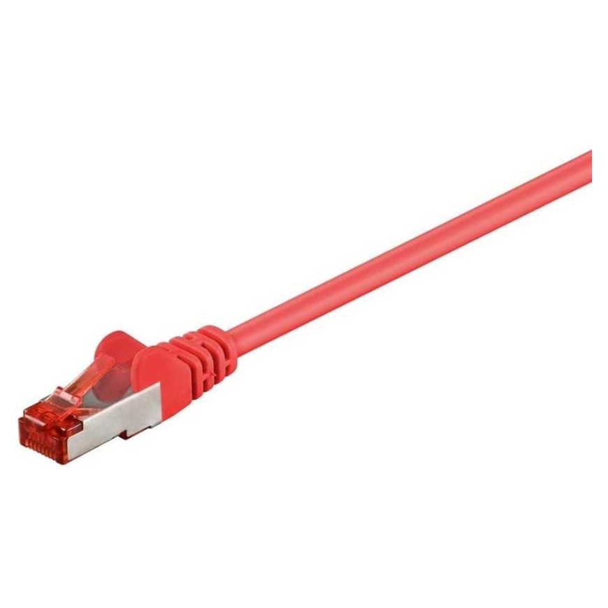 Goobay CAT6 RJ45 S/FTP 0,25m Sarkans