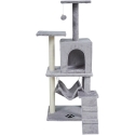 Scratching Post for Cats 50x40x125 cm, gray, REBEL ANIMALS Scratching Post for Cats 50x40x125 cm, gray, REBEL ANIMALS