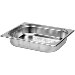 Yato Toya Sa Poland Perforated Gastronomic Container GN 1/2 | 325 × 265 × 65 mm | Stainless Steel | 3.5 l (YG-00355)
