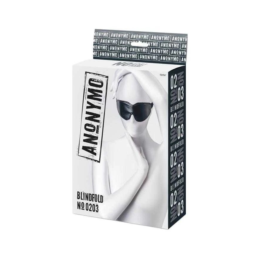 Toyfa Anonymo mask, PU leather, black, 26.5 cm